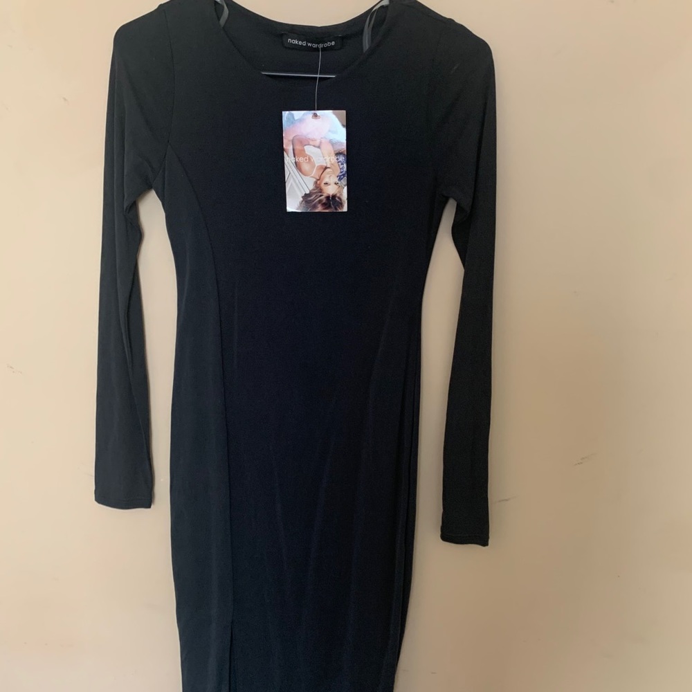 Naked Wardrobe Black and Mauve dresses (2)